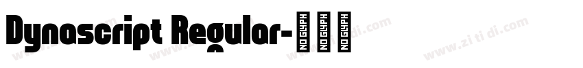 Dynascript Regular字体转换